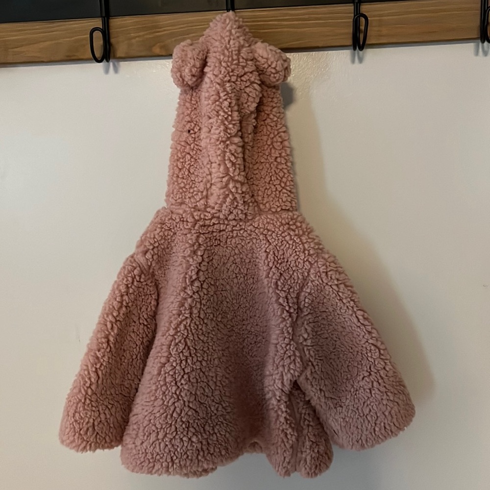 Sherpa cozy jacket with bear ears